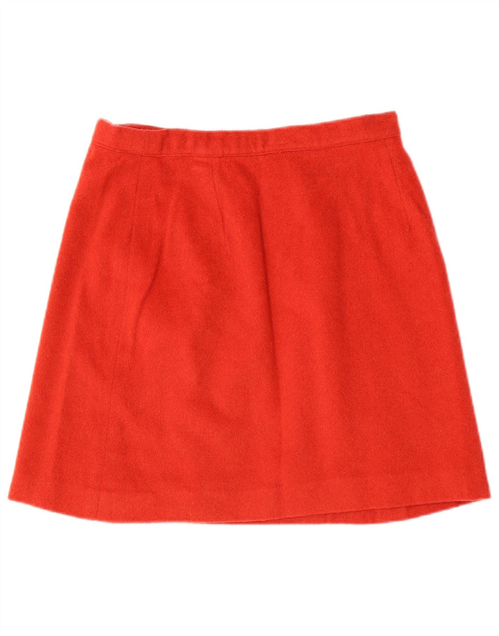 Vintage mujer mini falda cruzada W26 pequeño granate