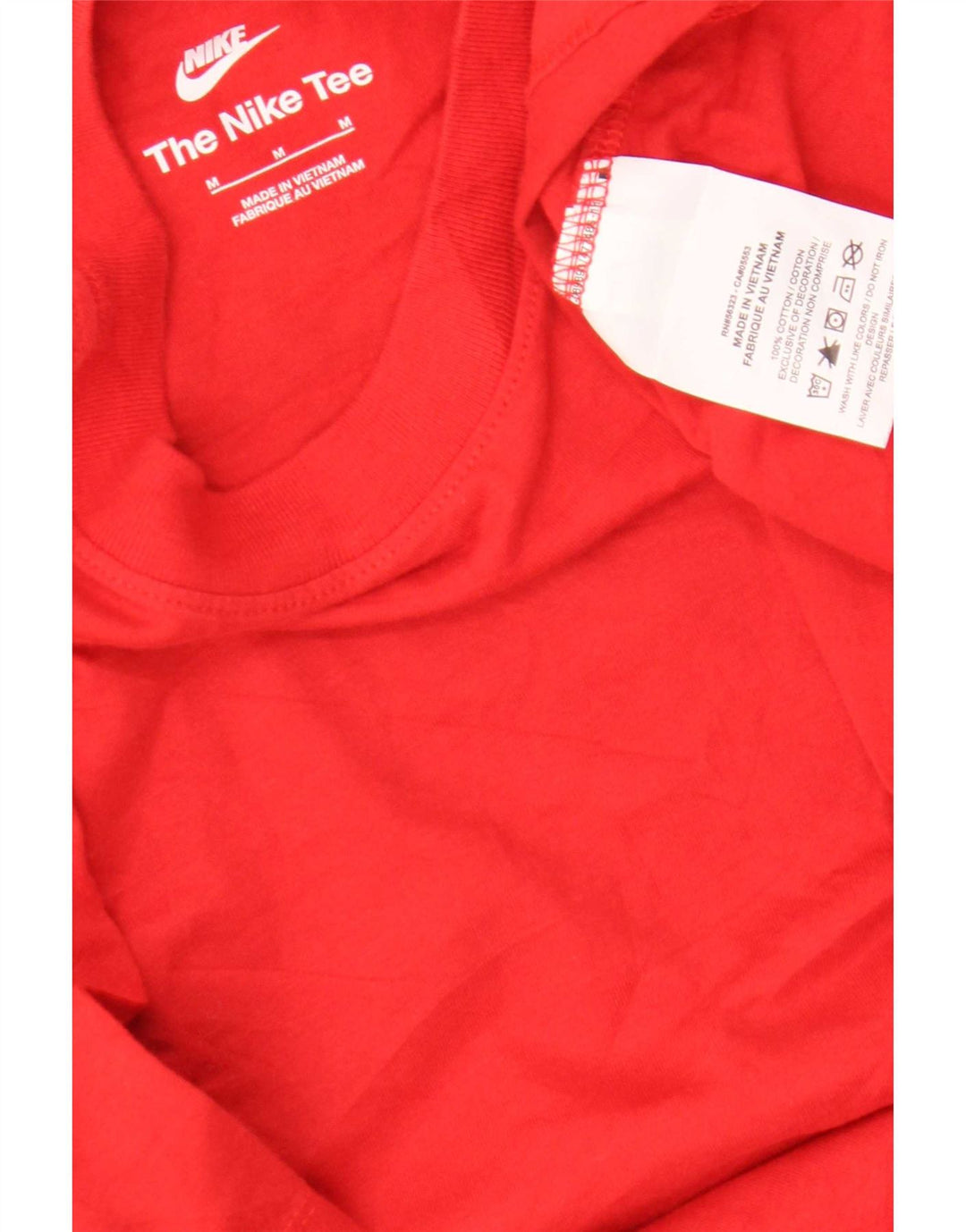 Nike - Camiseta gráfica para hombre, parte superior de algodón rojo mediano