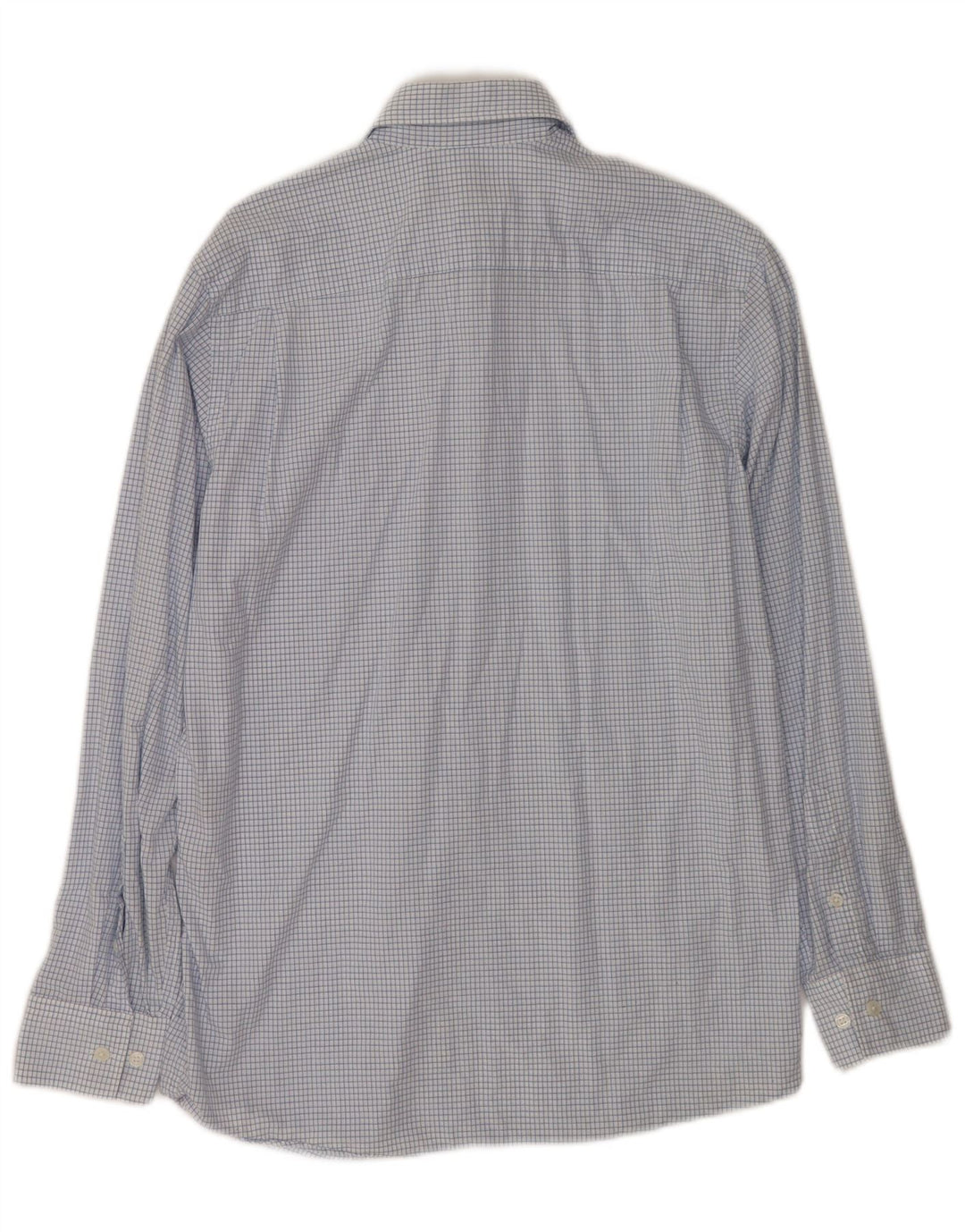 Camisa Dkny Hombre Small Azul Cuadros Algodón