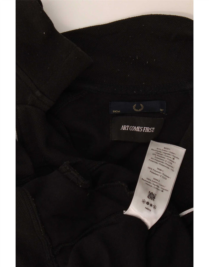 Fred Perry Chaqueta Superior De Chándal Con Gráfico Para Hombre Algodón Color Block Negro Pequeño