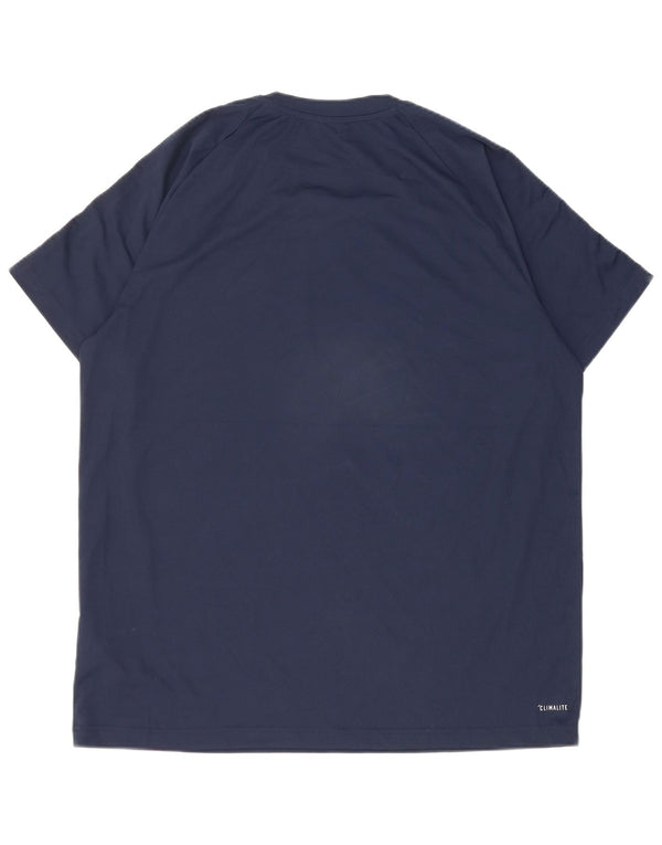 Adidas Hombre Climalite Camiseta Top XL Azul Marino Poliéster