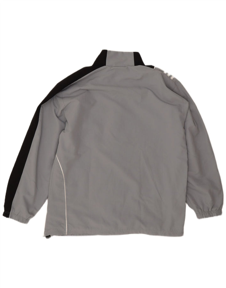 Adidas Chaqueta de chándal para hombre UK 48/50 XL Gris Colorblock Poliéster