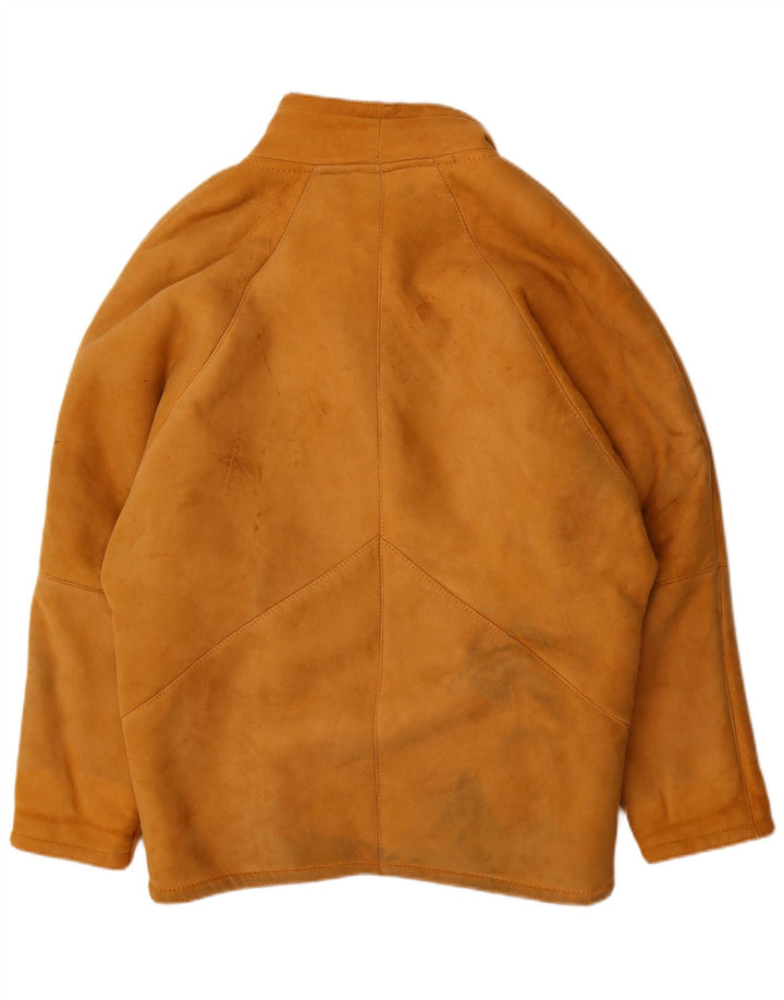 Vintage mujer chaqueta de shearling de gran tamaño IT 42 Medium Brown Shearling