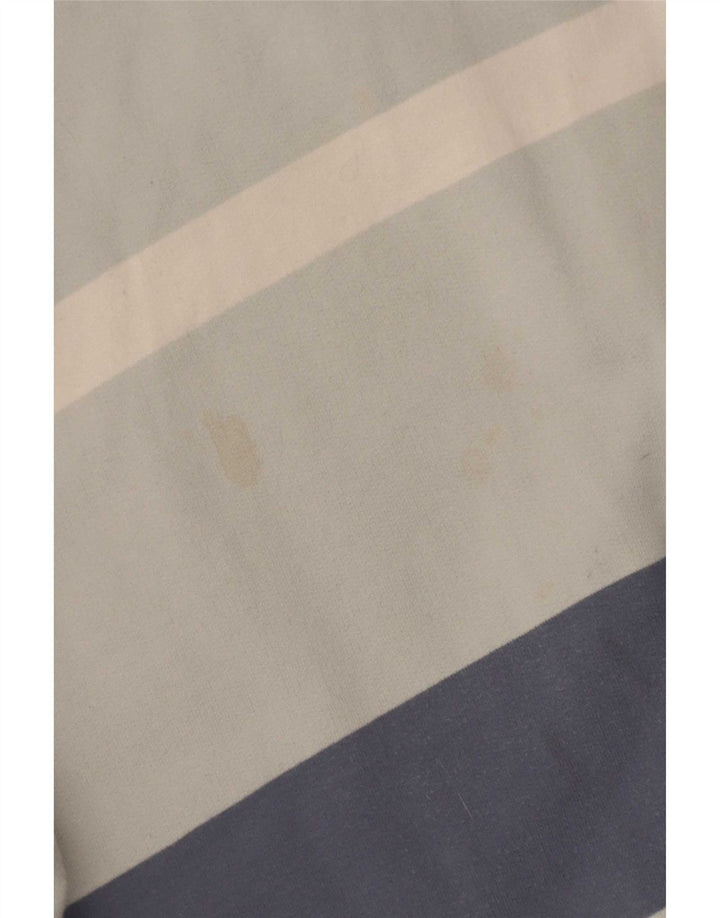 Ellesse Hombre Sudadera Jumper Algodón A Rayas Azul Medio