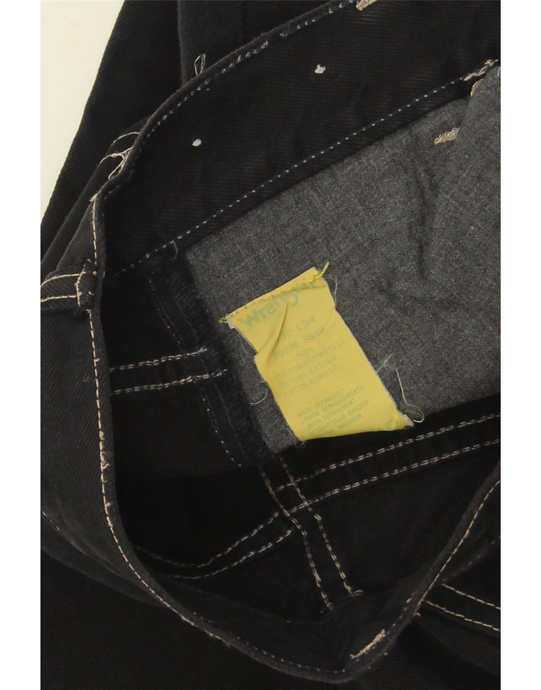 Wrangler Vaqueros rectos para hombre W34 L34 Algodón negro