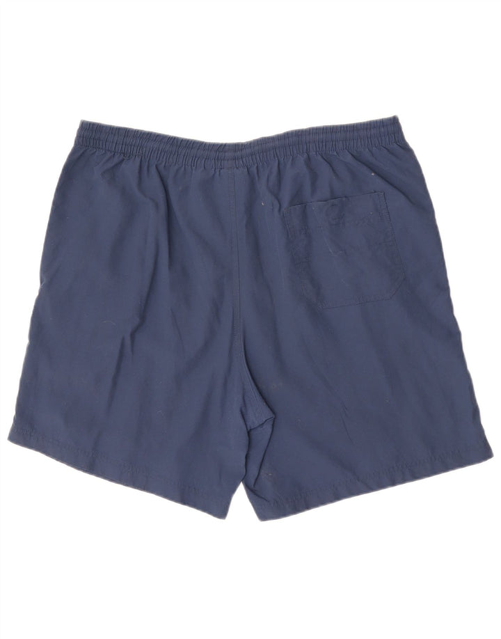 Pantalones Cortos Deportivos Reebok para Hombre Talla Grande Azul Marino Nylon