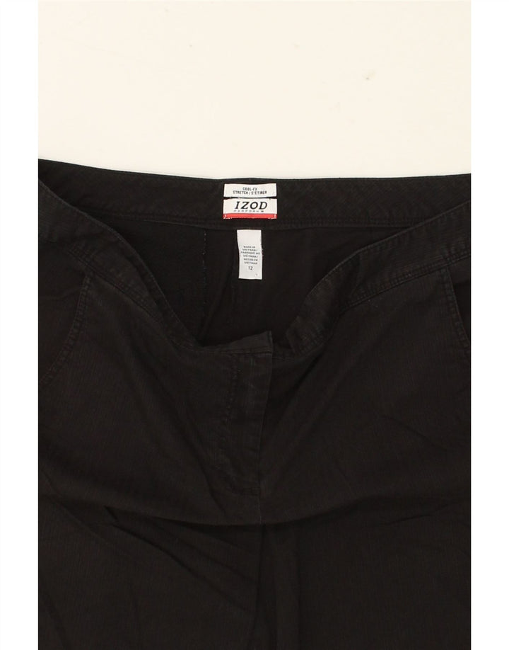 IZOD Womens Cargo Shorts US 12 Large W34  Black Cotton Vintage Izod and Second-Hand Izod from Messina Hembry 