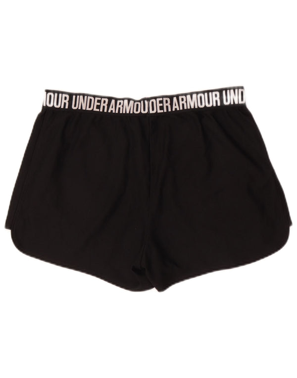 Under Armour Pantalones cortos deportivos Heat Gear Graphic para mujer, talla 40, color negro