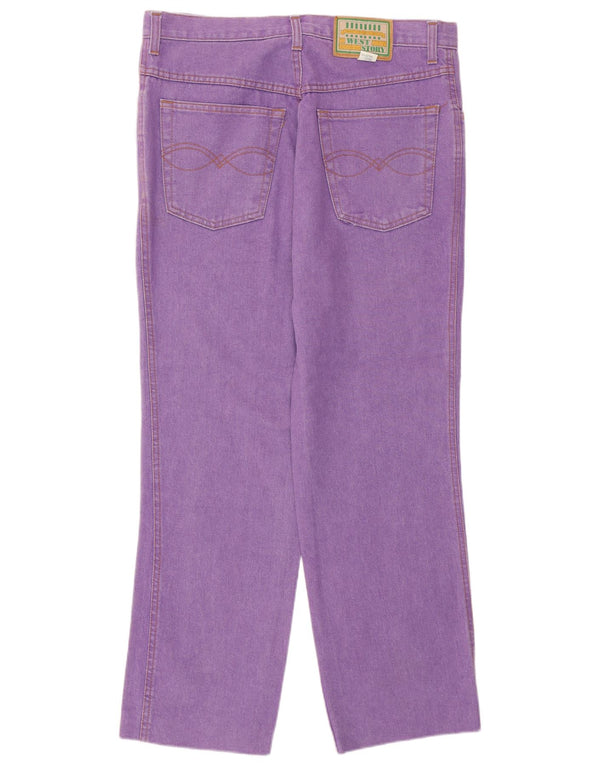 West Story Jeans rectos para hombre IT 48 Medium W34 L28 Púrpura