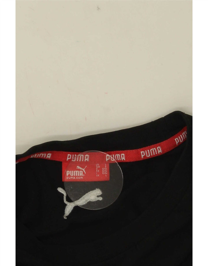 Puma - Camiseta gráfica para hombre, talla grande, color negro
