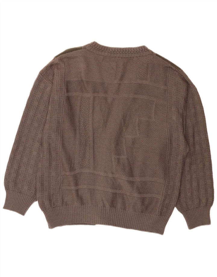 Walbusch Cárdigan para hombre IT 54 XL Gris Colorblock