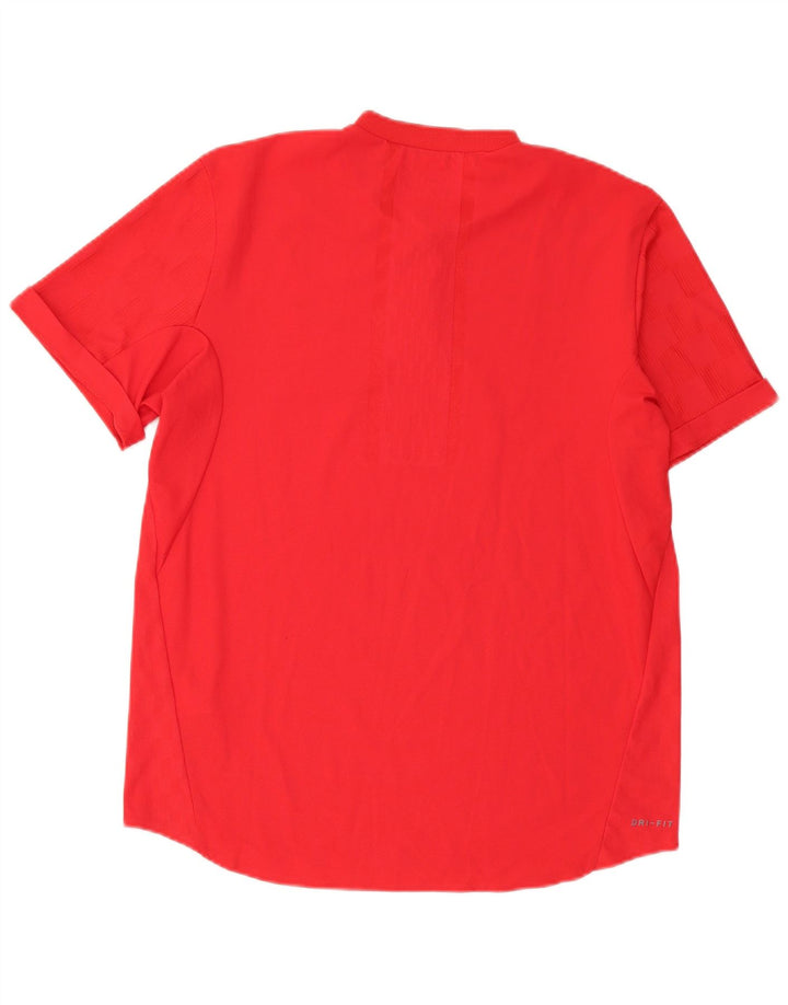 Nike - Camiseta Dri Fit para hombre, talla grande, poliéster rojo