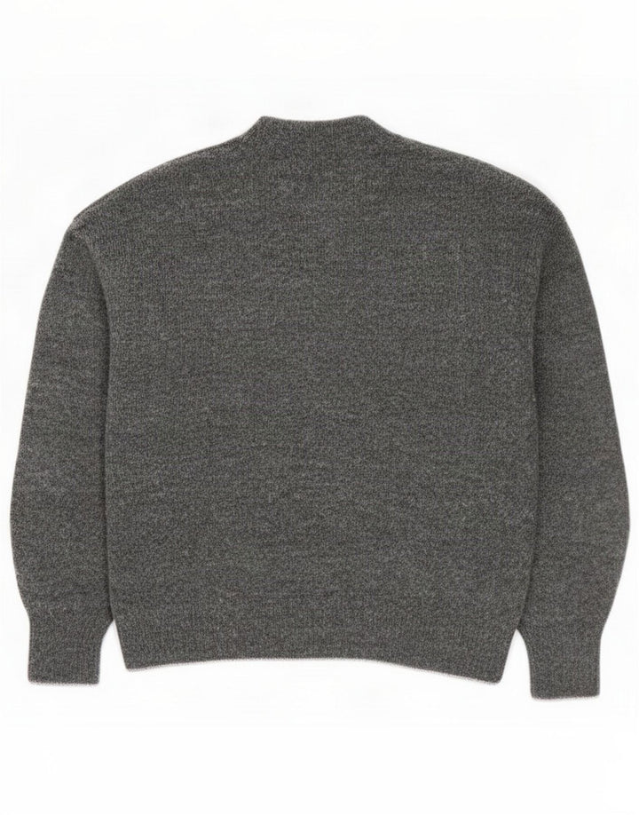 Marks & Spencer Suéter tipo jersey con cuello redondo para mujer UK 44 Gris medio