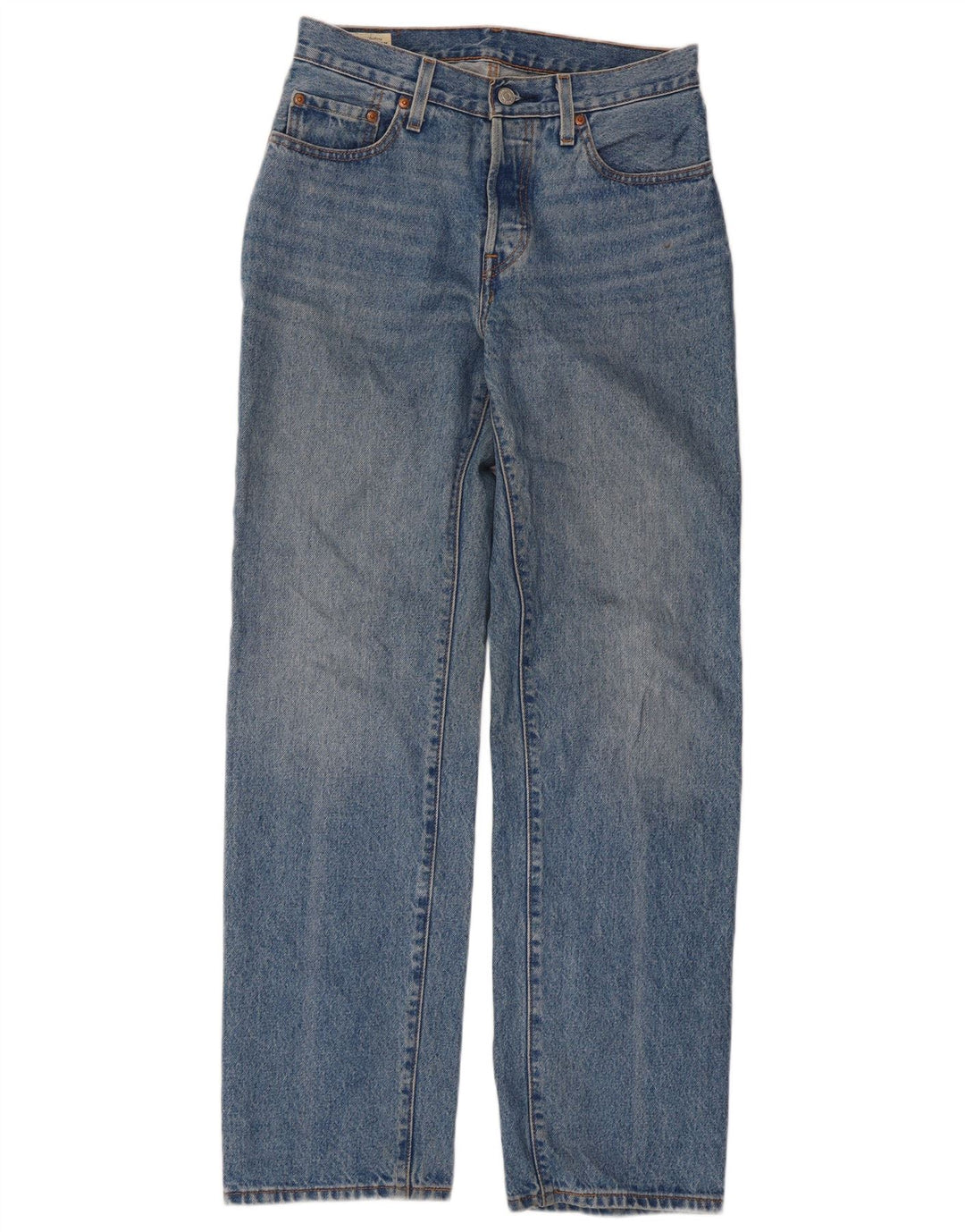 Vaqueros Levi's Mujer 501 Rectos W26 L32 Algodón Azul