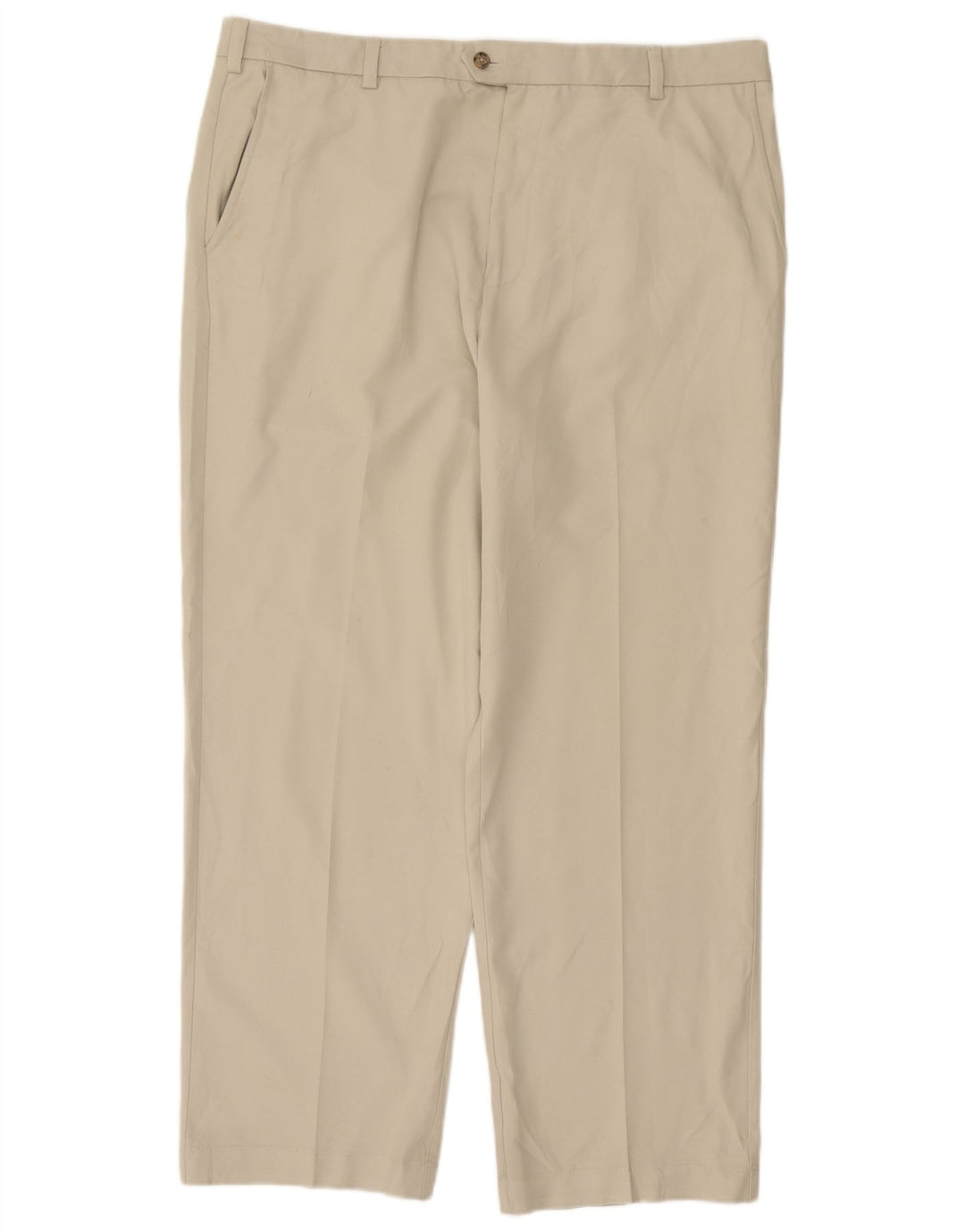 Pantalón chino recto Izod para hombre W36 L32 Poliéster blanco roto