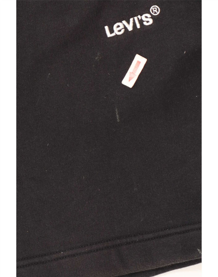Pantalones cortos deportivos Levi's para hombre, medianos, negros
