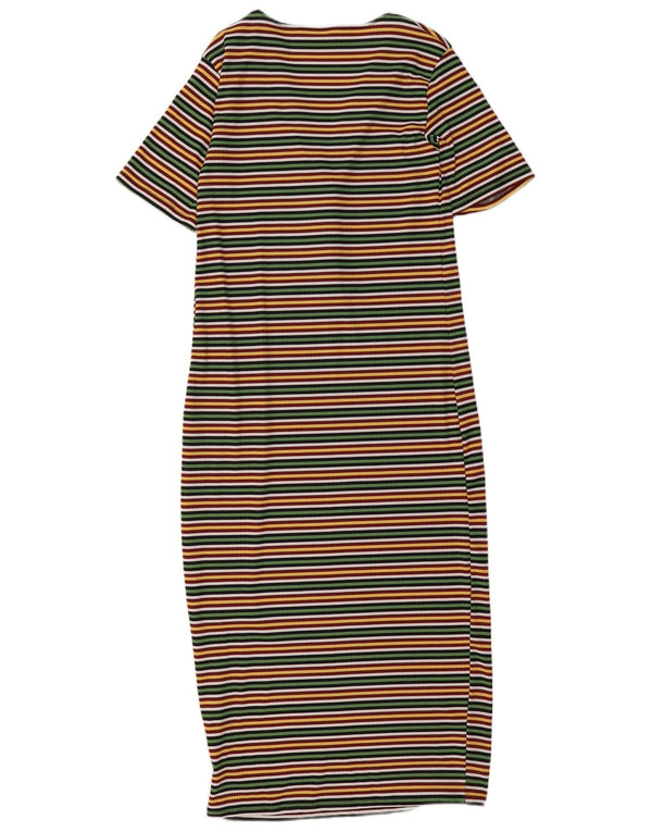 Zara Mujer Trafaluc Vestido Camiseta Reino Unido 10 Pequeño Multicolor Rayas
