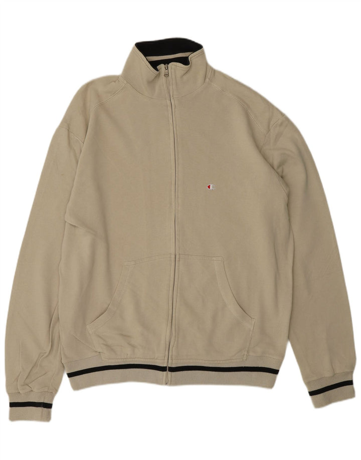CHAMPION Chaqueta de chándal para hombre XL Algodón beige