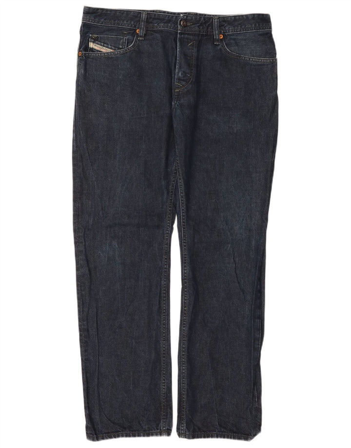 Diesel Hombre Waykee Vaqueros Rectos Regulares W34 L32 Algodón Azul