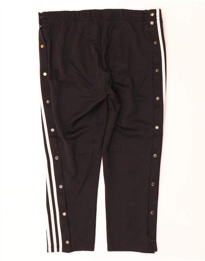 Adidas Pantalones de chándal cortos para mujer UK 12/14 Mediano Negro Poliéster