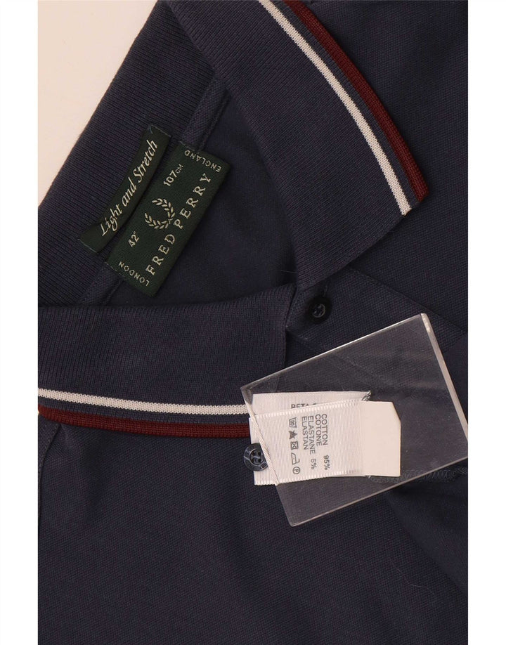 Fred Perry Polo Ligero Y Elástico De Algodón Azul Marino Medio Hombre