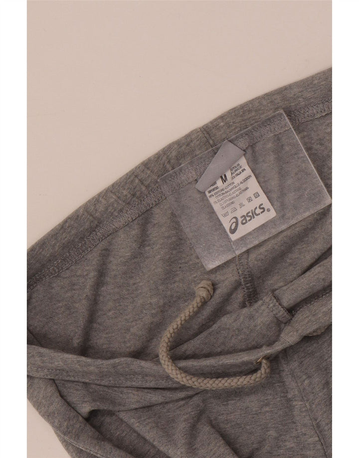 ASICS Pantalones de chándal capri para mujer UK 12 Algodón moteado gris medio
