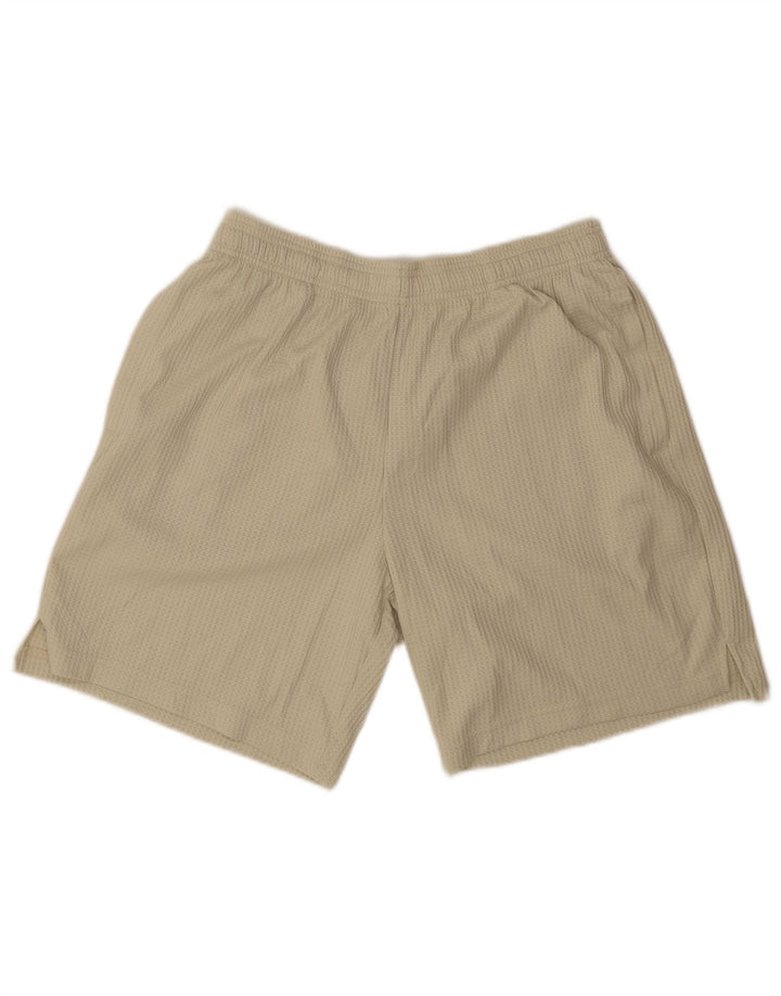 Under Armour Pantalones cortos deportivos para hombre Poliéster beige grande