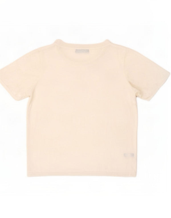 Marks & Spencer Blusa de manga corta para mujer UK 42 Viscosa blanca mediana