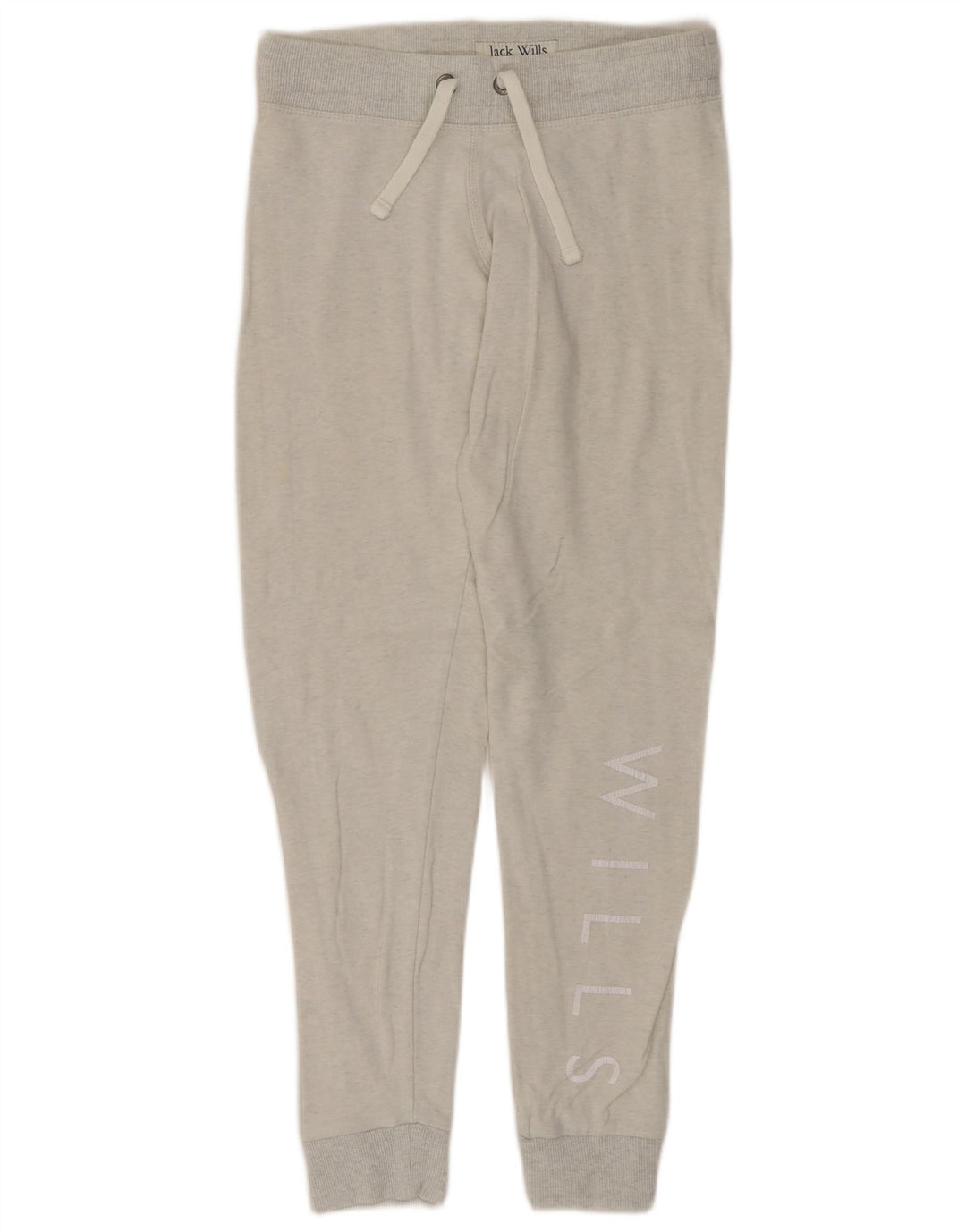 JACK WILLS Pantalones de chándal gráficos para mujer Joggers UK 8 Small Grey
