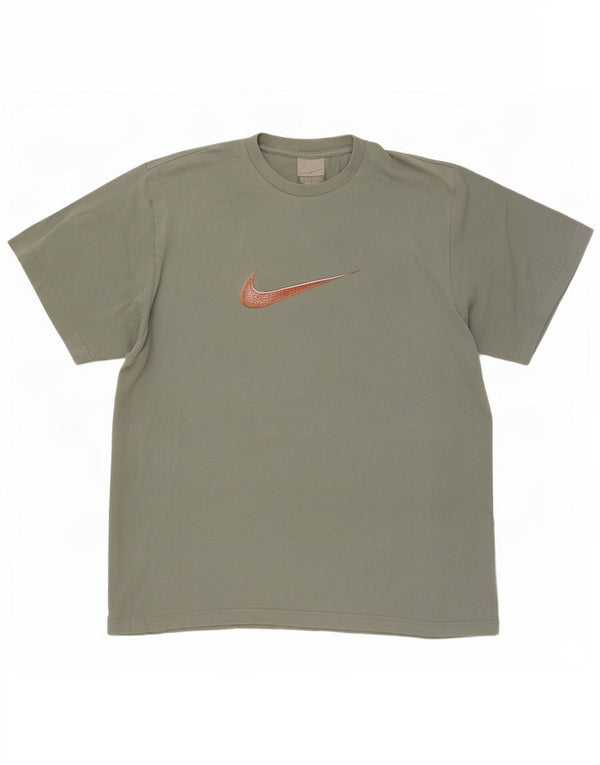 Nike - Camiseta gráfica para hombre, talla 42/44, algodón verde grande