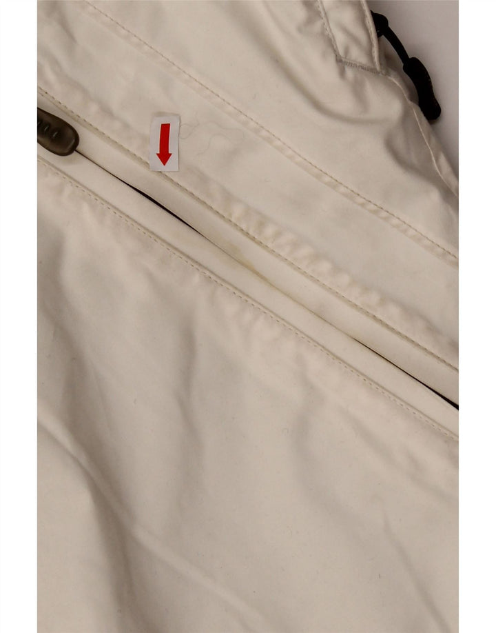 COLUMBIA Chaqueta cortavientos de titanio para mujer UK 40 Grande Blanco Colorblock