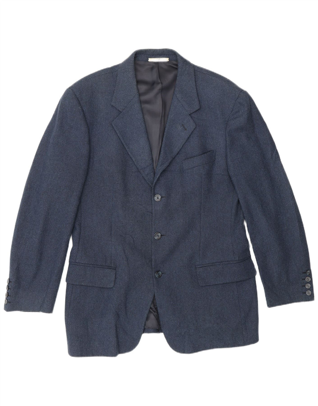 Valentino Chaqueta tipo blazer de 3 botones para hombre UK 38 Medium Azul marino Espiga