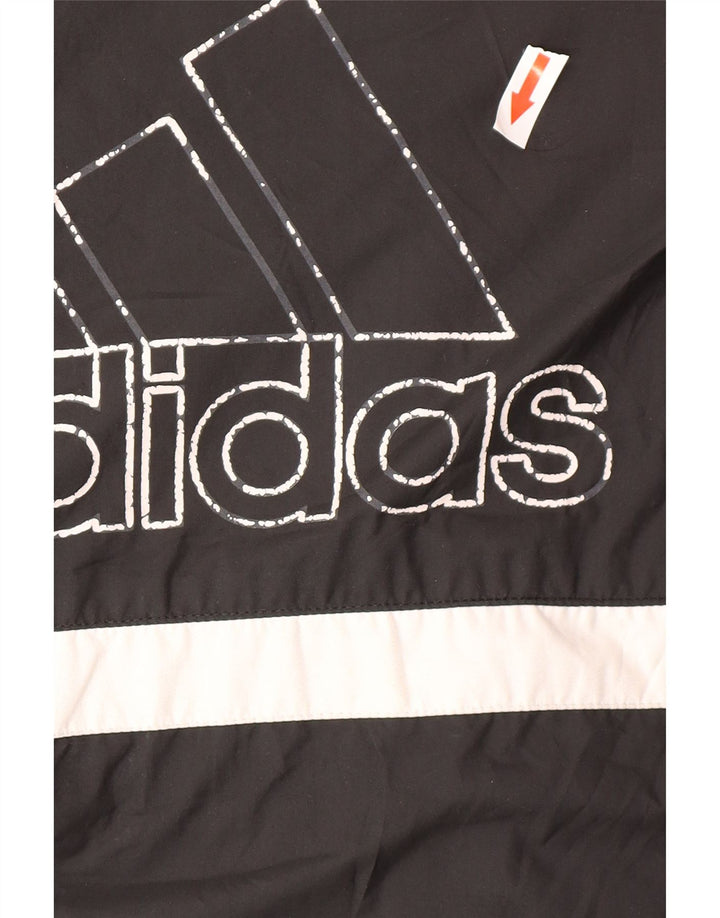 Adidas Abrigo cortavientos gráfico para niños 13-14 años Poliamida negro