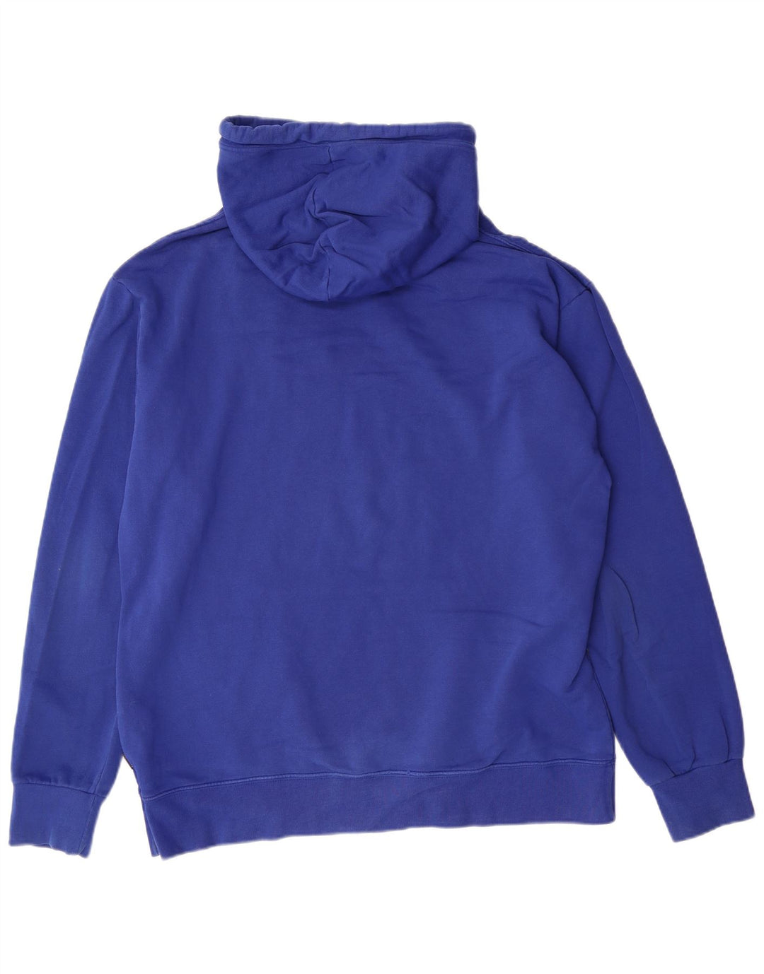 CONVERSE Jersey con capucha gráfica para hombre de algodón azul grande