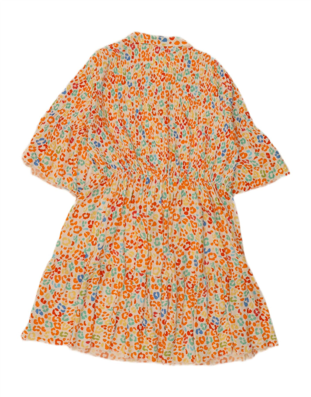 VINTAGE Womens Batwing A-Line Dress UK 12 Medium Multicoloured Flecked