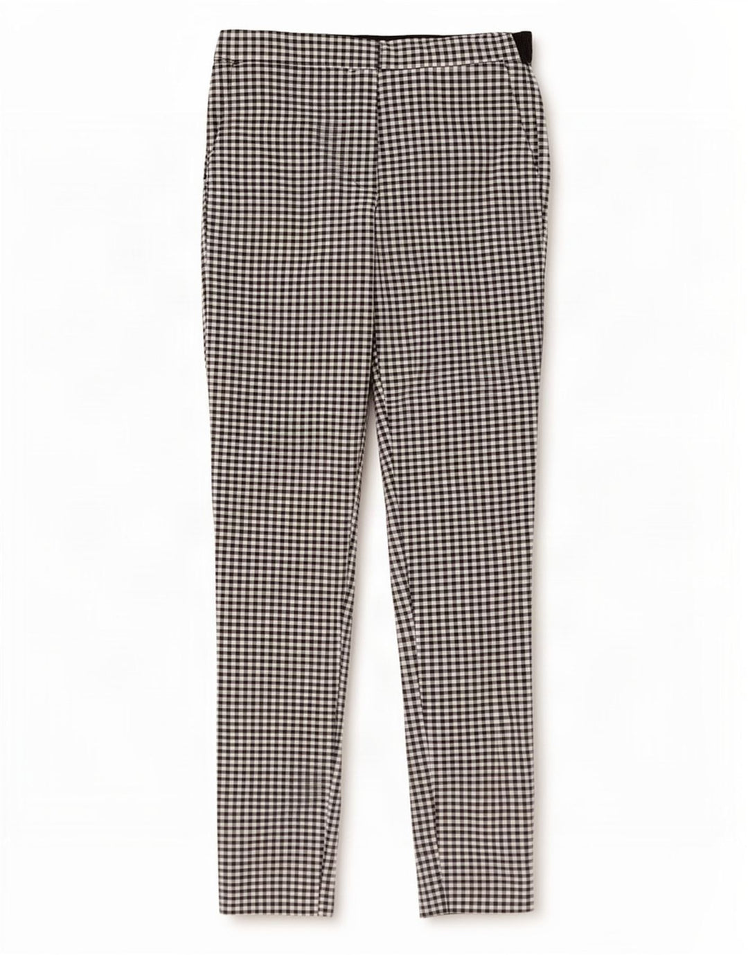 Zara Mujer Pantalones Chinos Slim Small W27 L27 Black Gingham