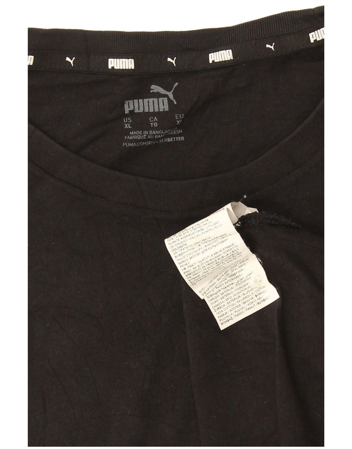 Puma Camiseta Hombre Top XL Algodón Negro