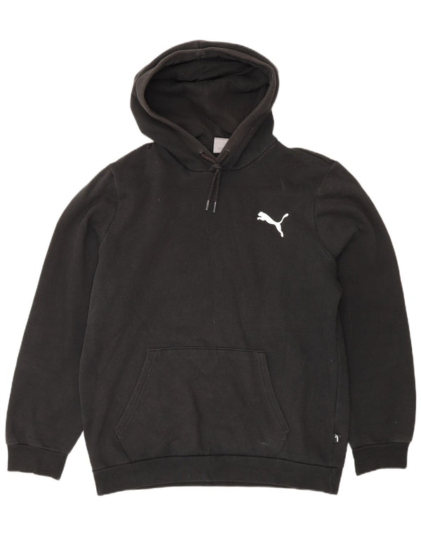 Puma Hombre Sudadera Con Capucha Jumper Medium Negro Algodón