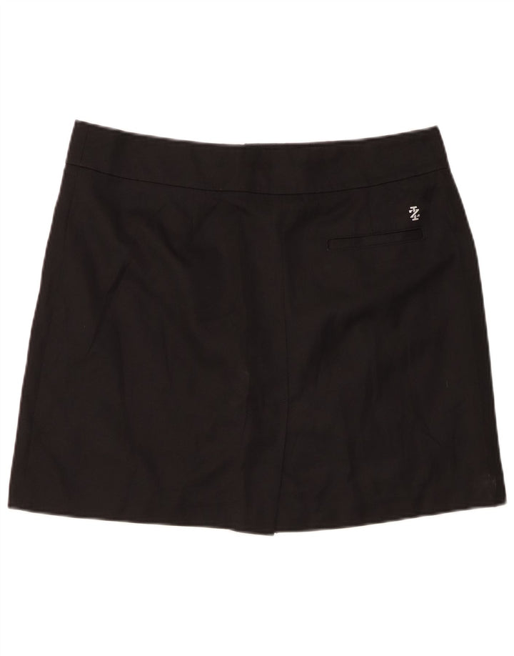 Falda pantalón para mujer IZOD grande W32 L7 poliéster negro