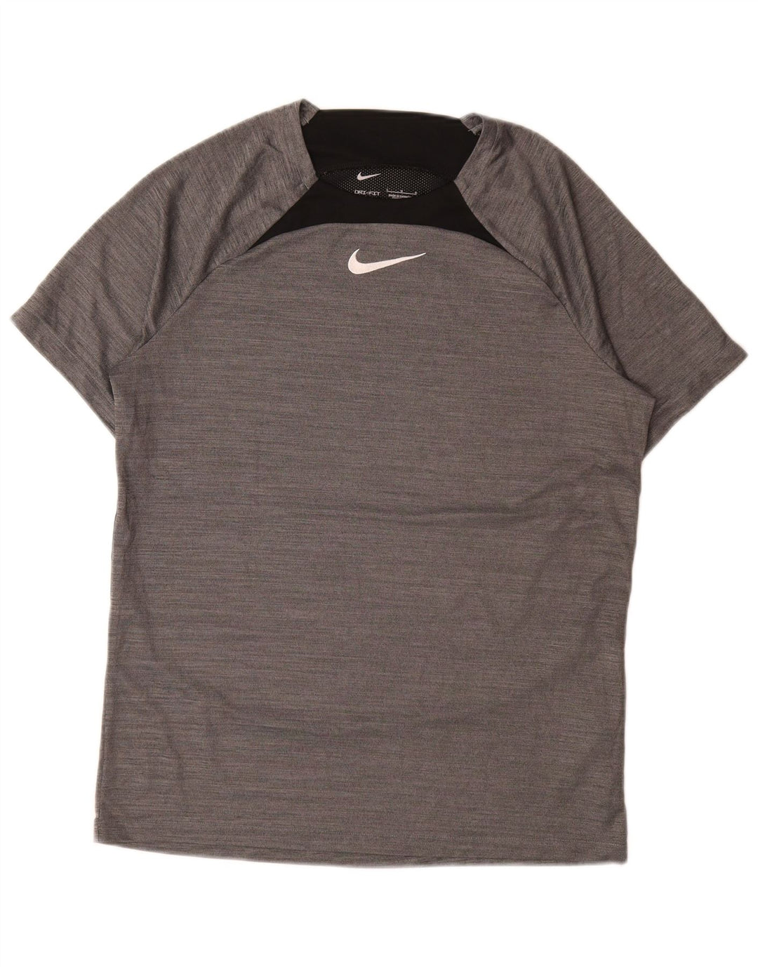 Camiseta Nike Dri Fit para hombre Top grande gris color block Poliéster