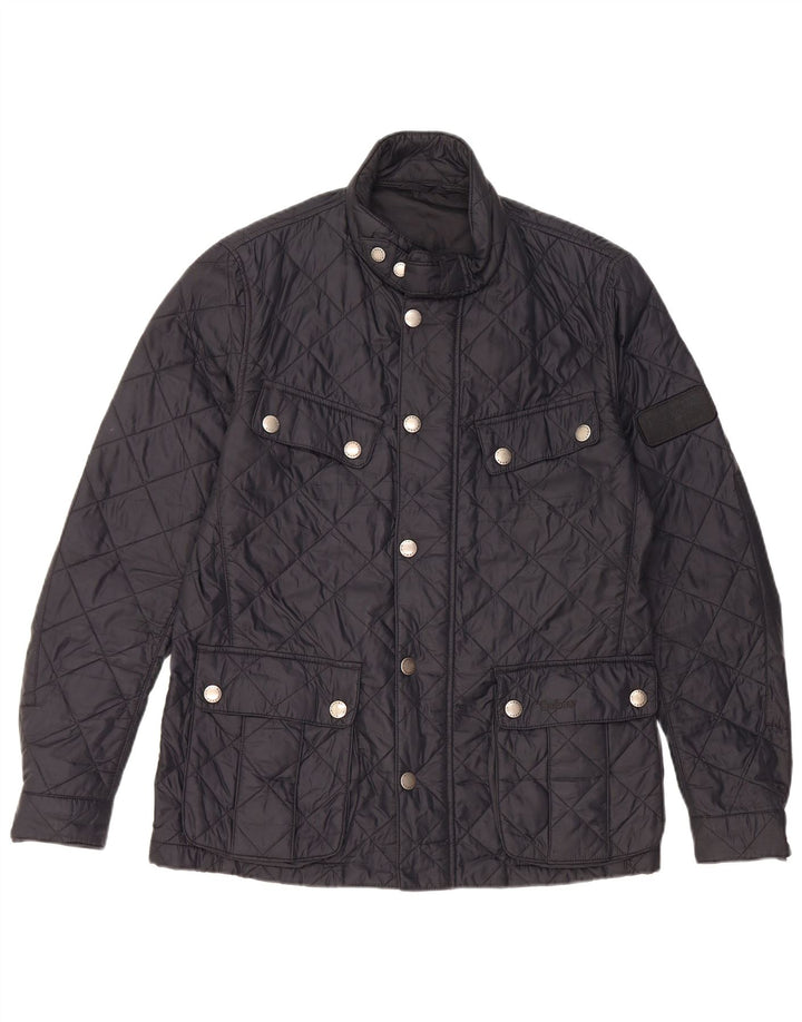 Barbour Chaqueta acolchada para hombre UK 38 Mediana Azul marino Poliamida