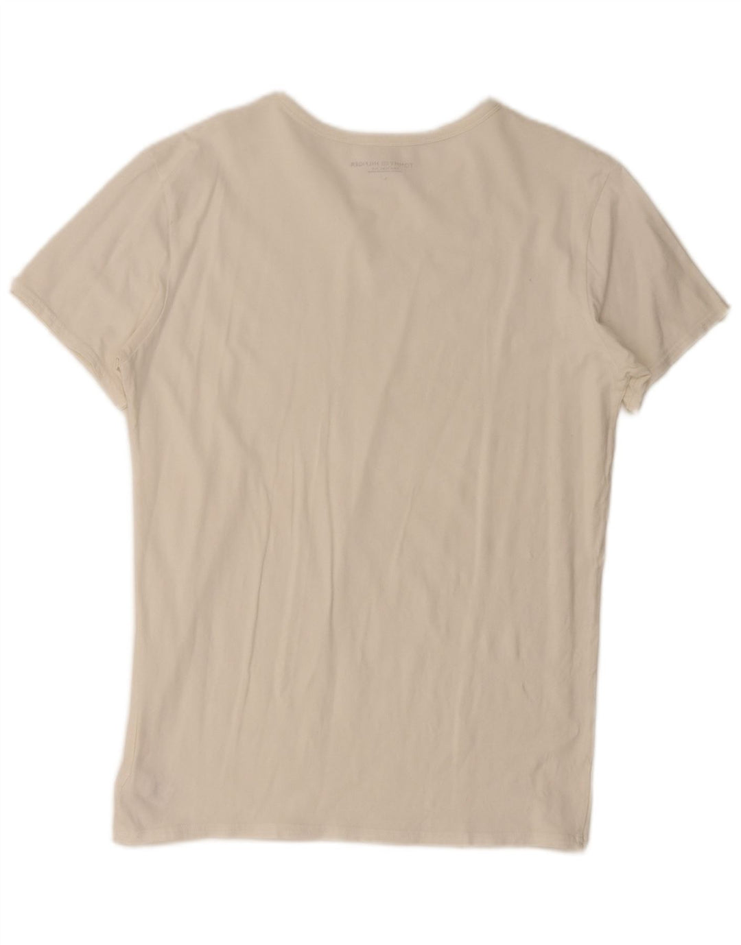 Tommy Hilfiger - Camiseta para hombre, talla grande, algodón blanco