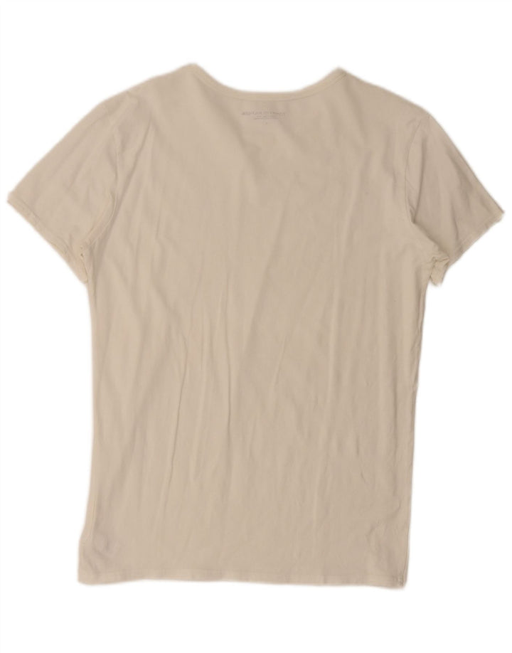 Tommy Hilfiger - Camiseta para hombre, talla grande, algodón blanco