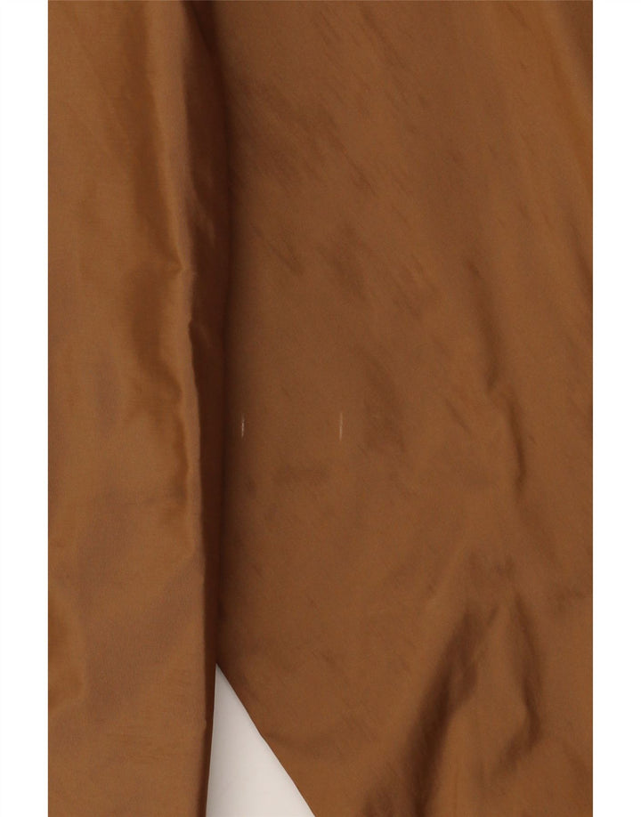 MAX MARA Chaqueta impermeable extragrande con capucha de fin de semana para mujer UK 8 Small Brown