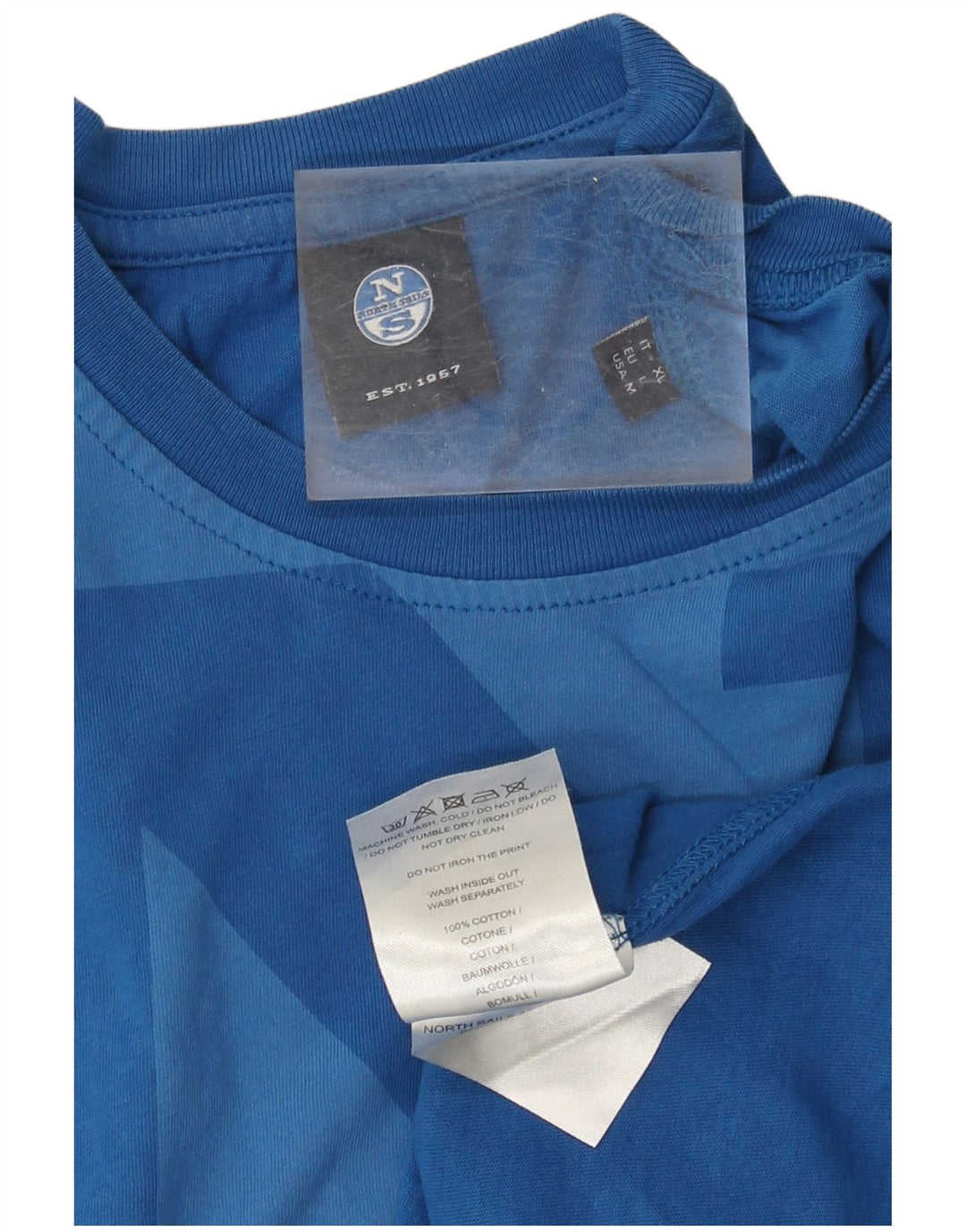 North Sails Camiseta gráfica para hombre Top grande de algodón azul