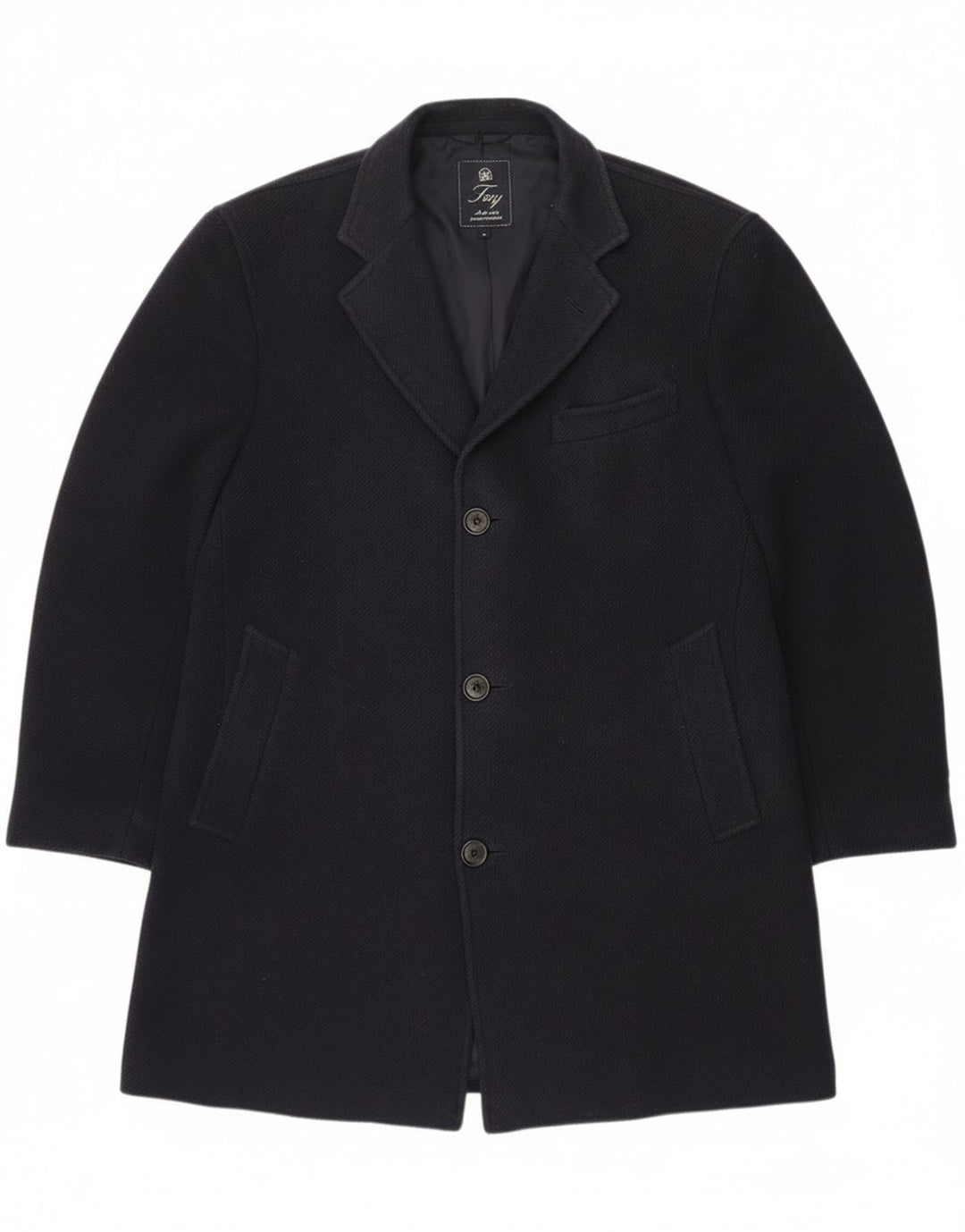 Abrigo Fay para hombre UK 40 Large Lana virgen azul marino