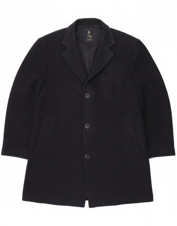 Abrigo Fay para hombre UK 40 Large Lana virgen azul marino