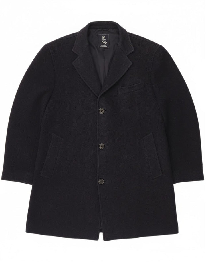 Abrigo Fay para hombre UK 40 Large Lana virgen azul marino