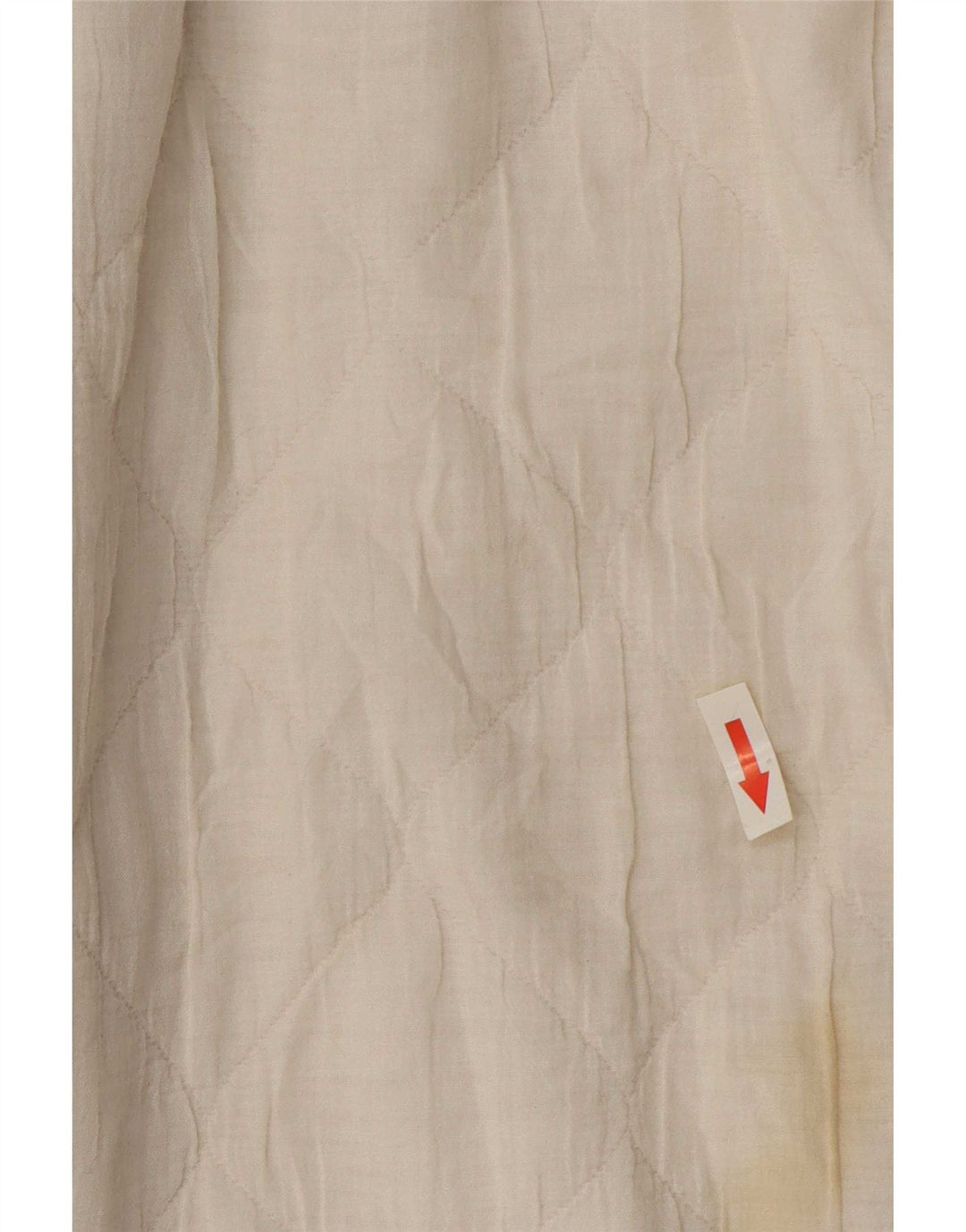 Zara Vestido Con Cremallera Completa Para Mujer UK 40 Medio Algodón Blanco Roto