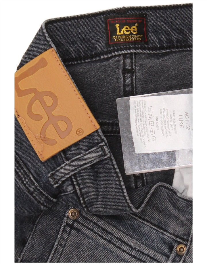 LEE Mens Luke Slim Jeans W31 L32 Blue Cotton